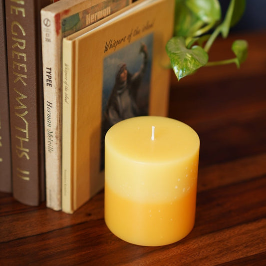 Ombre Pillar Candle - Teal Tree India