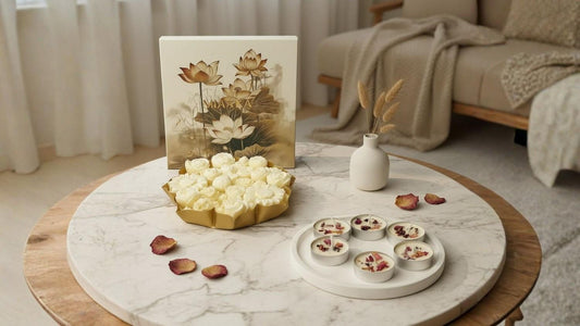 Premium candle collection featuring decorative candles for modern homes, gifting, and special occasions