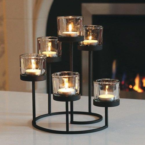 Teal Pillar Candles
