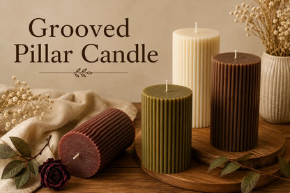 Grooved Pillar Candle