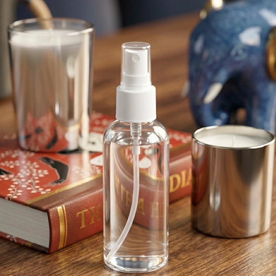 Linen Spray in a transparent bottle