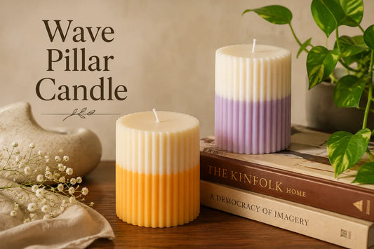 Wave Pillar Candle