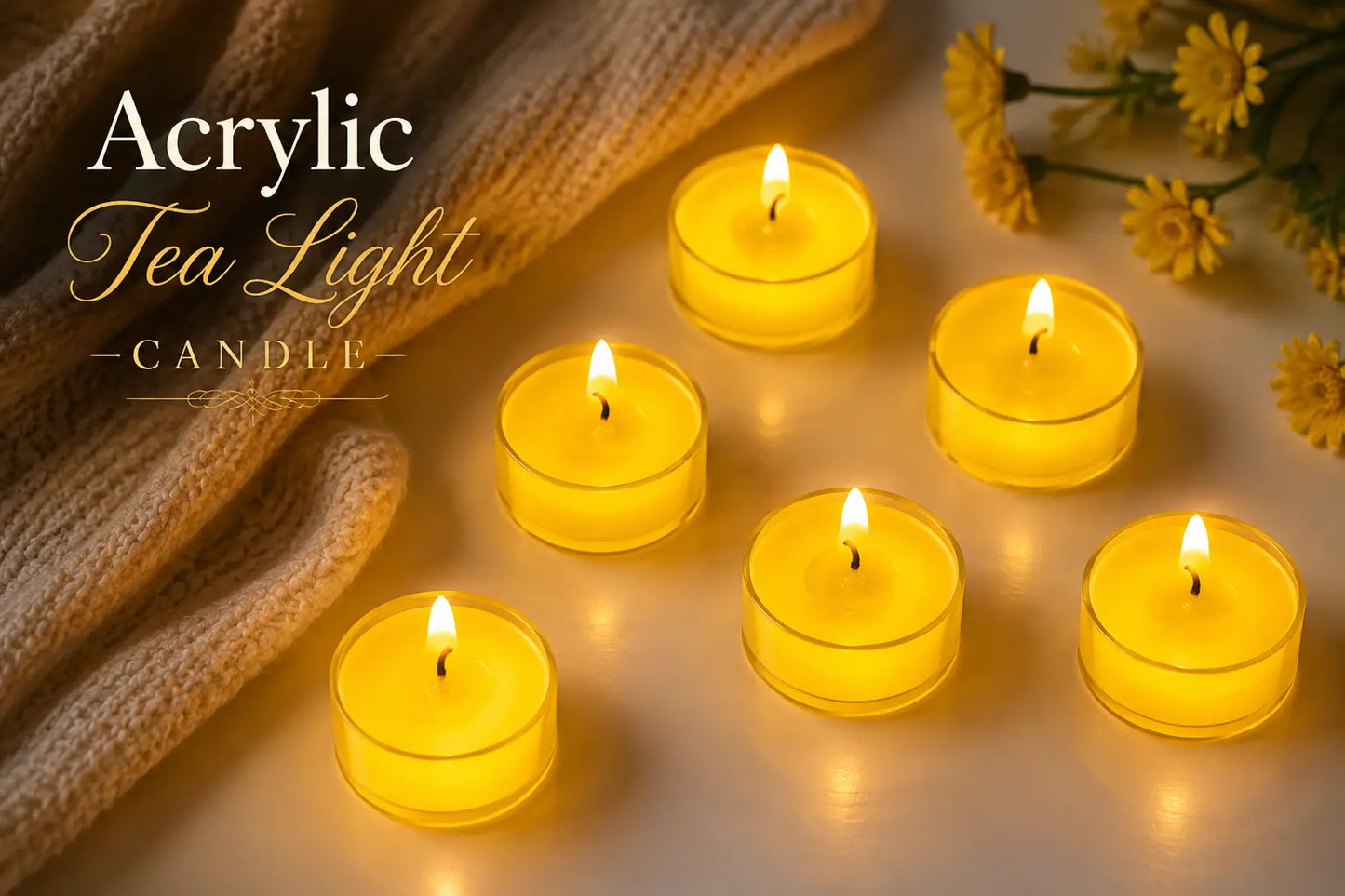 Acrylic Tea Light Candle